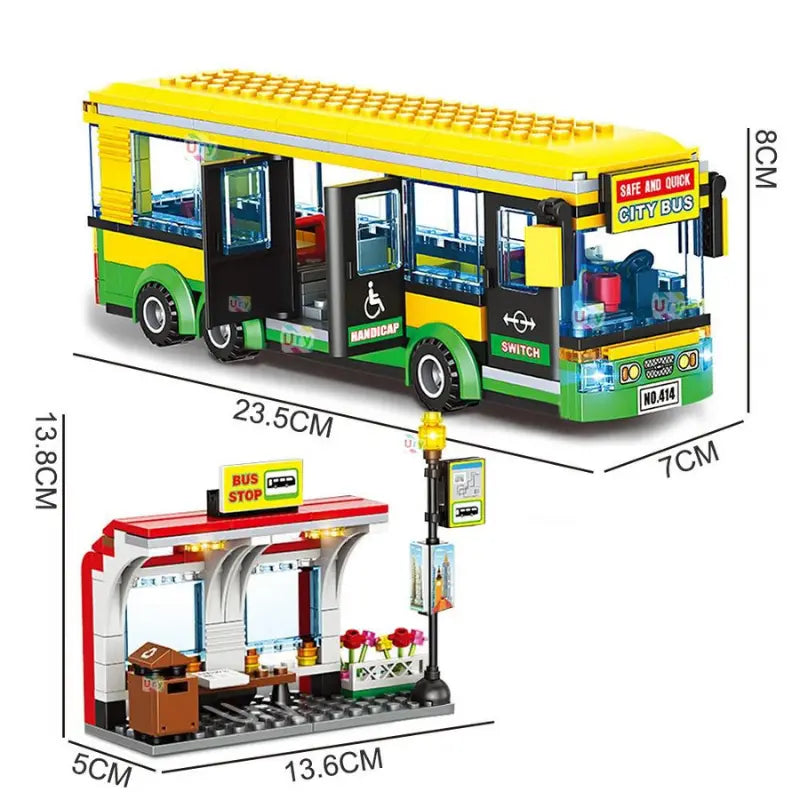 Blocos de Montar Ônibus Urbano