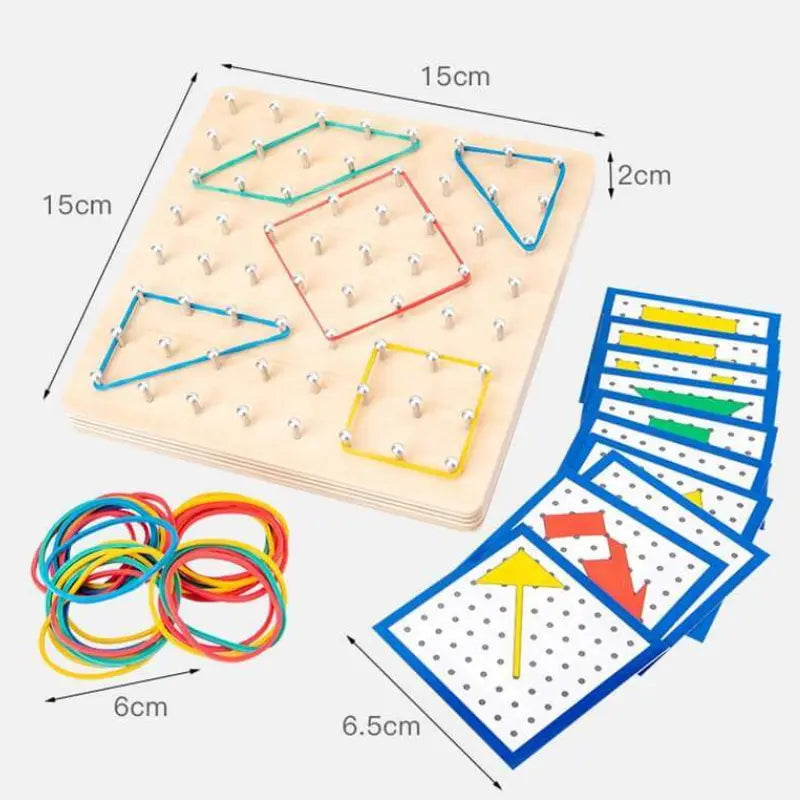 ElastiPlay Exploração Geométrica Montessori